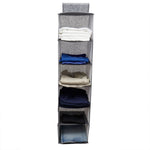 Load image into Gallery viewer, Home Basics Graph Line 6 Shelf Non-Woven Hanging Closet Organizer $5.00 EACH, CASE PACK OF 12
