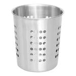 Load image into Gallery viewer, Home Basics Classic Perforated Quick Draining Stainless Steel Cutlery Holder, Silver $3.00 EACH, CASE PACK OF 12
