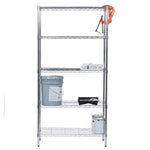 Load image into Gallery viewer, Home Basics 5 Tier Steel Wire Shelf Rack, Chrome $100.00 EACH, CASE PACK OF 1
