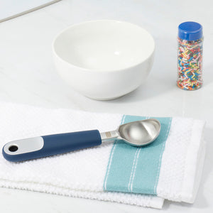 Michael Graves Design Comfortable Grip  Stainless Steel Rounded Ice Cream Scoop, Indigo $3.00 EACH, CASE PACK OF 24