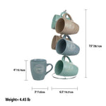 Load image into Gallery viewer, Home Basics Classic Coffee 6 Piece Mug Set with Stand $15 EACH, CASE PACK OF 6