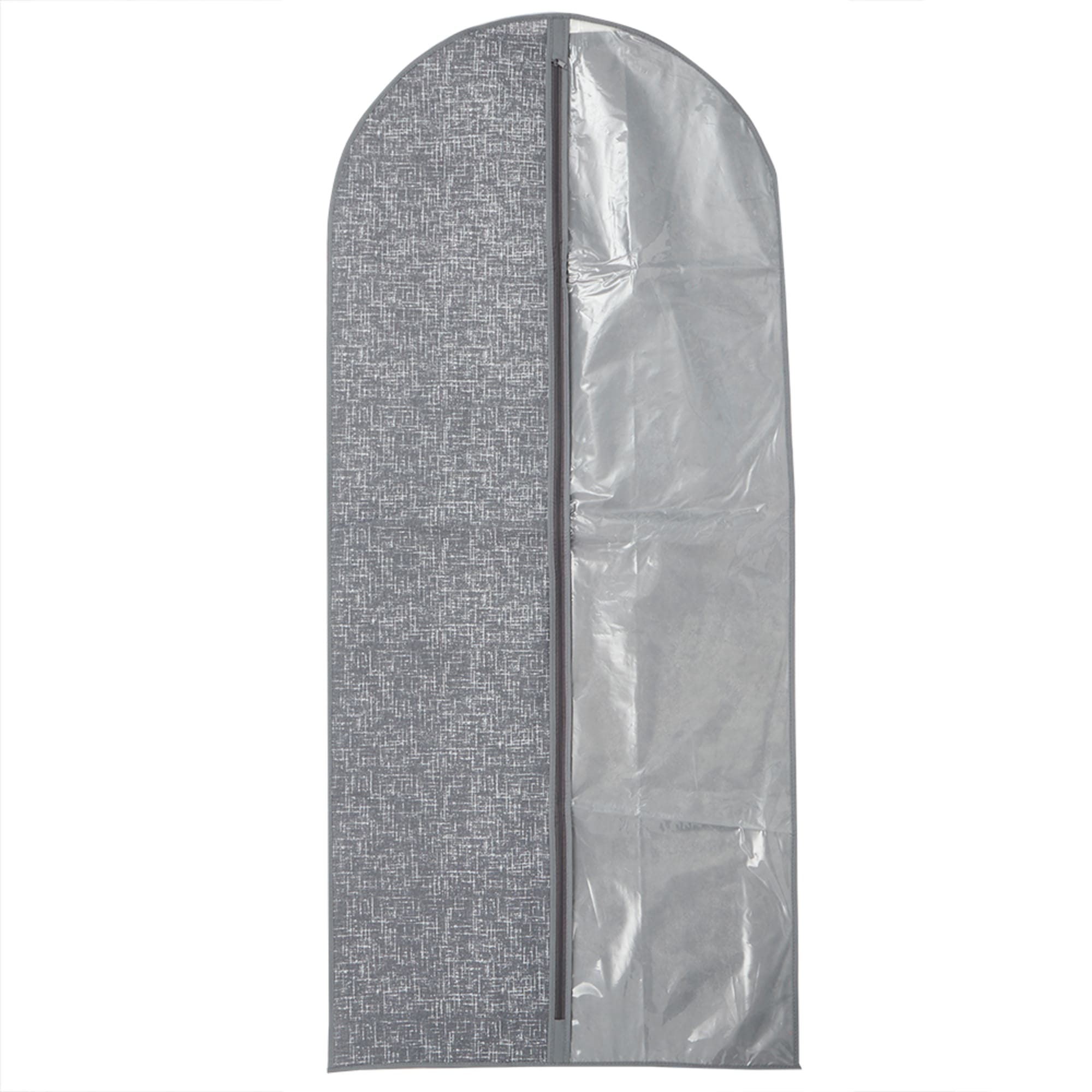 Home Basics Graph Line Non-Woven Garment Bag with Clear Plastic Panel, Grey $3.00 EACH, CASE PACK OF 12