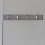 Load image into Gallery viewer, Home Basics 4 Double Hook Wall Mounted Hanging Rack, Grey $10.00 EACH, CASE PACK OF 12
