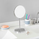 Load image into Gallery viewer, Home Basics Chrome Plated Steel Double Sided Mirror, Silver $15.00 EACH, CASE PACK OF 6