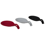 Load image into Gallery viewer, Home Basics Food Grade Flexible Silicone Oversized Almond Shaped Spoon Rest - Assorted Colors
