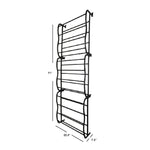 Load image into Gallery viewer, Home Basics 36 Pair Over the Door Steel Shoe Rack, Black $20.00 EACH, CASE PACK OF 6
