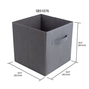 Home Basics Collapsible and Foldable Non-Woven Storage Cube, Charcoal $3.00 EACH, CASE PACK OF 12