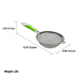 Load image into Gallery viewer, Home Basics Medium Finely Netted Mesh Strainer with Non-Slip Rubber Grip Handle - Assorted Colors