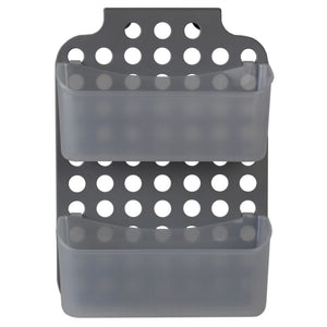 Home Basics Adjustable Over the Cabinet Plastic Organizer, Clear and Grey $4.00 EACH, CASE PACK OF 12