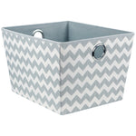 Load image into Gallery viewer, Home Basics Large Chevron Tote $6.00 EACH, CASE PACK OF 12