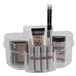 Load image into Gallery viewer, Home Basics Half Moon Shatter-Resistant Plastic Cosmetic Organizer, Clear $8 EACH, CASE PACK OF 12