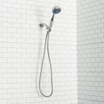 Load image into Gallery viewer, Home Basics Deluxe Handheld 5 Function Shower Massager with 5 FT. Hose, Chrome $12.00 EACH, CASE PACK OF 12