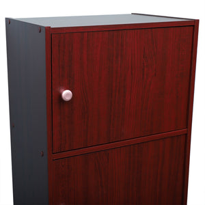 Home Basics 4  Cube Cabinet, Mahogany $60.00 EACH, CASE PACK OF 1