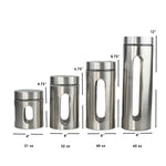 Load image into Gallery viewer, Home Basics 4 Piece Metal Canister Set $12.00 EACH, CASE PACK OF 4
