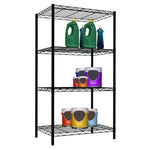 Load image into Gallery viewer, Home Basics 4 Tier Steel Wire Shelf, Black $40.00 EACH, CASE PACK OF 4
