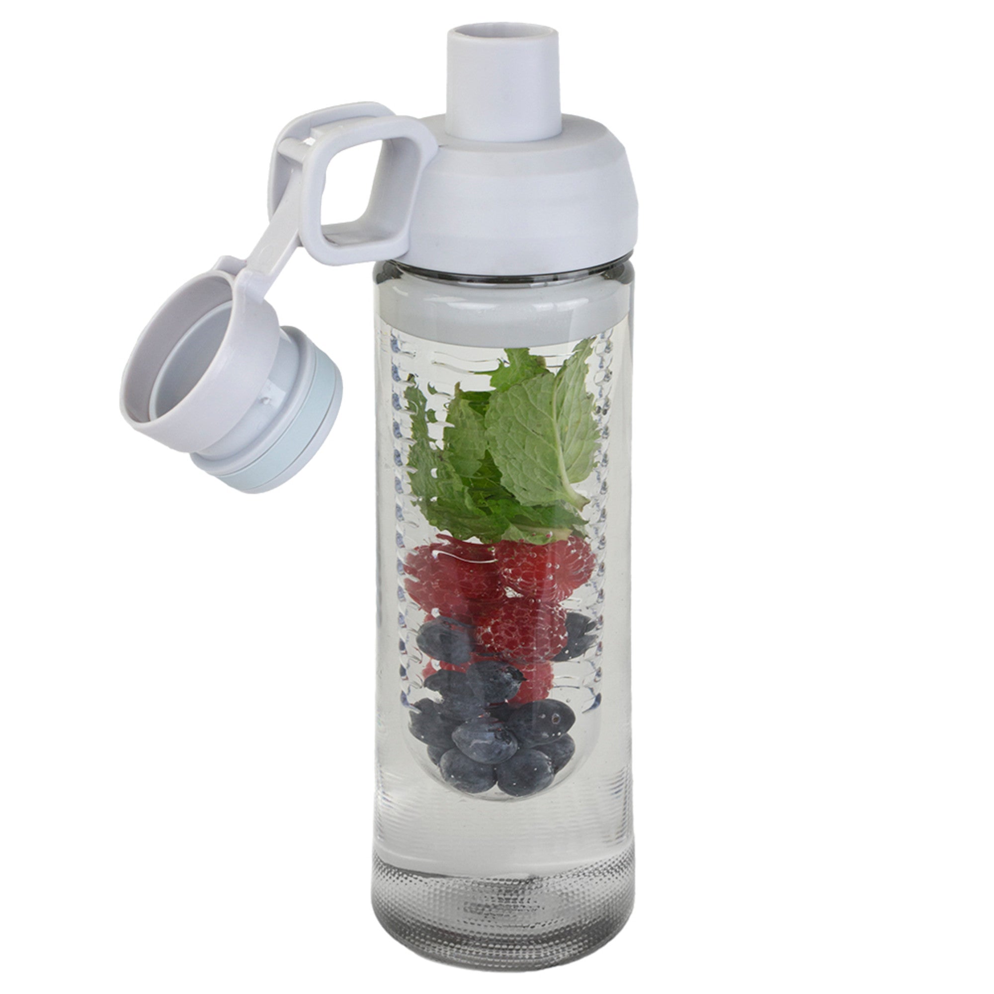 Home Basics 24 oz. Plastic Infuser Bottle with Twist Top - Assorted Colors