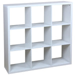 Load image into Gallery viewer, Home Basics 9 Open Cube Organizing Wood Storage Shelf, White $100 EACH, CASE PACK OF 1