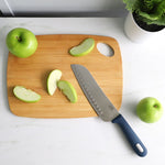 Load image into Gallery viewer, Michael Graves Design Comfortable Grip 7 Inch Stainless Steel Santoku Knife, Indigo $4 EACH, CASE PACK OF 24