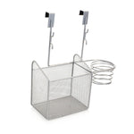 Load image into Gallery viewer, Home Basics Steel Over the Cabinet Hairdryer Organizer, Silver $8.00 EACH, CASE PACK OF 6
