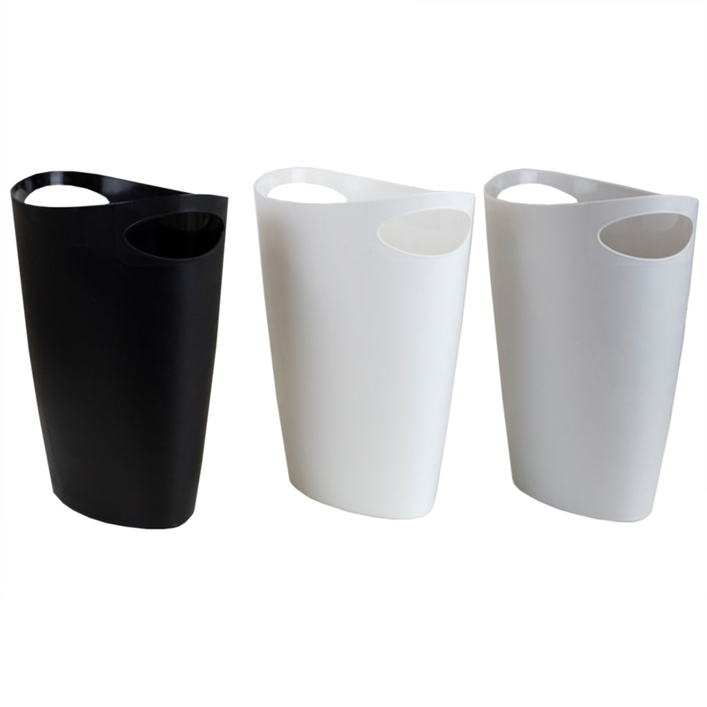 Home Basics Open Top Slim and Stylish Plastic Waste Bin - Assorted Colors