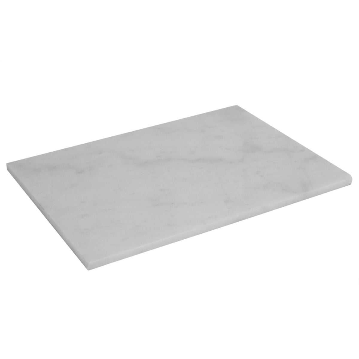 Home Basics 12 x 16 Marble Cutting Board, White, TABLETOP