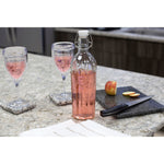Load image into Gallery viewer, Home Basics Air-Tight 1 LT Flip Top Decorative Glass Bottle, Clear $2.5 EACH, CASE PACK OF 12

