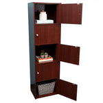 Load image into Gallery viewer, Home Basics 5  Cube Cabinet, Mahogany $70.00 EACH, CASE PACK OF 1
