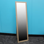 Load image into Gallery viewer, Home Basics Easel Back Full Length Mirror with MDF Frame, Natural $15.00 EACH, CASE PACK OF 6
