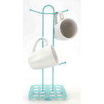 Load image into Gallery viewer, Home Basics Trinity Collection Mug Tree, Turquoise $5.00 EACH, CASE PACK OF 12