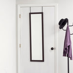 Load image into Gallery viewer, Home Basics Over The Door Mirror, Mahogany $12.00 EACH, CASE PACK OF 6
