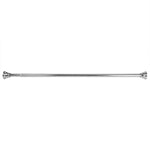 Load image into Gallery viewer, Home Basics Empire 47-72” Adjustable Tension Mounted Straight Steel Shower Curtain Rod, Chrome $12.00 EACH, CASE PACK OF 12