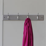 Load image into Gallery viewer, Home Basics 4 Double Hook Wall Mounted Hanging Rack, Grey $10.00 EACH, CASE PACK OF 12
