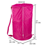 Load image into Gallery viewer, Home Basics Mesh Barrel Laundry Hamper - Assorted Colors