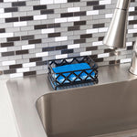 Load image into Gallery viewer, Home Basics Lattice Collection Freestanding Sponge Holder for Kitchen Sink, Black $3.00 EACH, CASE PACK OF 12