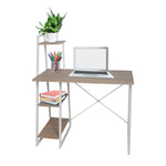 Load image into Gallery viewer, Home Basics Computer Desk With 3 Shelves, Natural $50 EACH, CASE PACK OF 1
