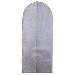 Load image into Gallery viewer, Home Basics Basics Herringbone Non-Woven Garment Bag with Clear Plastic Panel, Grey $3.00 EACH, CASE PACK OF 12
