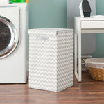 Load image into Gallery viewer, Home Basics Chevron Laundry Hamper,Grey $10 EACH, CASE PACK OF 6