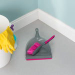 Load image into Gallery viewer, Home Basics Ace Collection Dust Pan Set - Assorted Colors