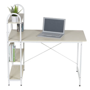 Home Basics Computer Desk With Shelves, Oak/White $100.00 EACH, CASE PACK OF 1