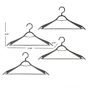 Home Basics Plastic Hangers, (Pack of 4), Timber Black
 $5 EACH, CASE PACK OF 12