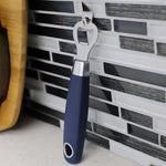 Load image into Gallery viewer, Home Basics Meridian Stainless Steel Bottle Opener, Indigo $3.00 EACH, CASE PACK OF 24