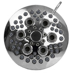Load image into Gallery viewer, Home Basics Indulge 5 Function Fixed Shower Head, Chrome $6.00 EACH, CASE PACK OF 12
