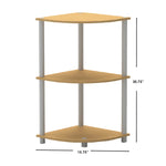 Load image into Gallery viewer, Home Basics 3 Tier Wood Corner Shelf, Natural $25.00 EACH, CASE PACK OF 1
