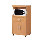Load image into Gallery viewer, Home Basics Small Wood Microwave Cart, Natural $80.00 EACH, CASE PACK OF 1