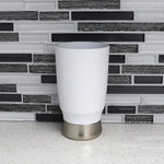 Load image into Gallery viewer, Home Basics Rubberized Plastic Tumbler with Steel Base, White $3.00 EACH, CASE PACK OF 12