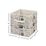 Load image into Gallery viewer, Home Basics Paris Collection Non-Woven Storage Bin, Natural $5.00 EACH, CASE PACK OF 12