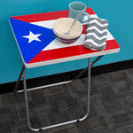 Load image into Gallery viewer, Home Basics Puerto Rican Flag Multi-Purpose Table, Silver $15.00 EACH, CASE PACK OF 6