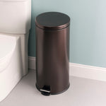 Load image into Gallery viewer, Home Basics 30 Liter Round Waste Bin, Bronze $30.00 EACH, CASE PACK OF 2
