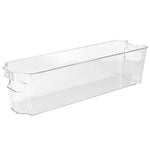 Load image into Gallery viewer, Home Basics Small Plastic Fridge Bin with Handle, Clear $3.00 EACH, CASE PACK OF 12
