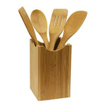 Load image into Gallery viewer, Home Basics 5 Piece Bamboo Kitchen Tool Set with Holder $6.50 EACH, CASE PACK OF 12